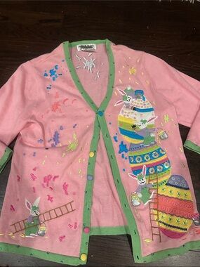 GRANNYCORE EASTER SWEATER